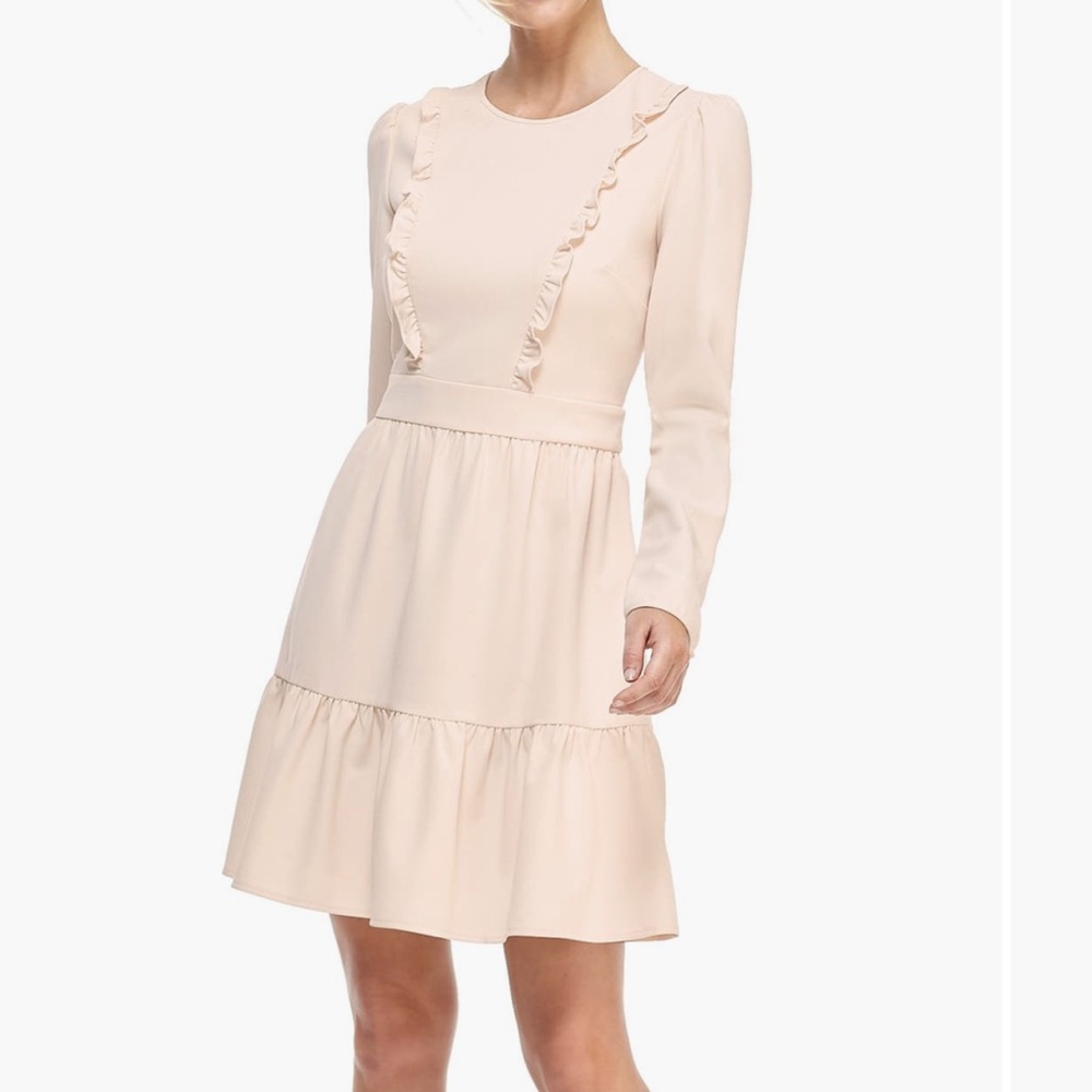 Gal Meets Glam Collection Hayley
Ruffle Detail Long Sleeve Dress WOMENS SIZE 4